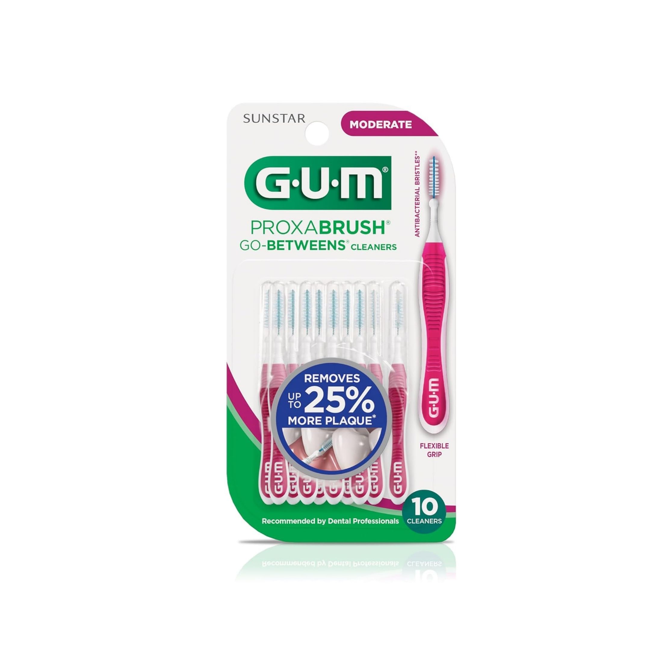 GUM Proxabrush Go Between Cleaners Moderate 10Ct
