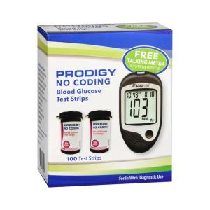 Prodigy Test Strips No Coading Blood Glucose With Meter