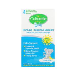 Culturelle Baby Grow + Thrive Probiotic + Vitamin D Drops 0-12 Months