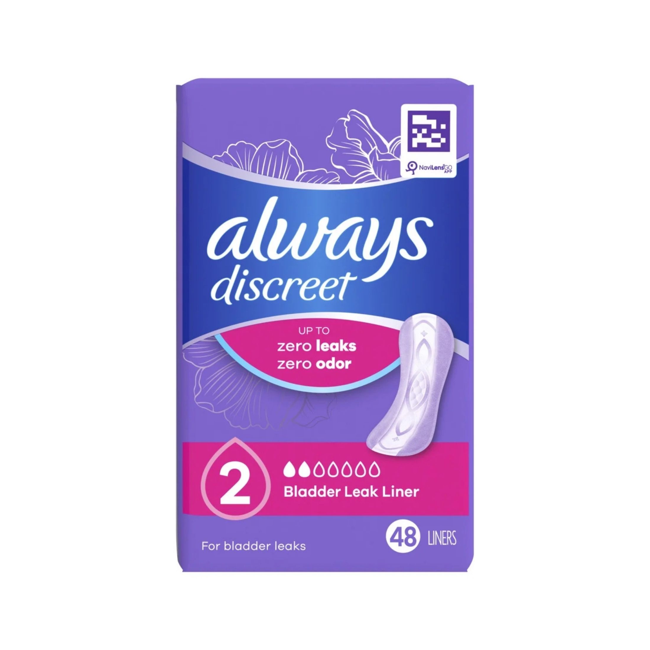 Always Discreet Regular Length Incontinence Liners Very Light