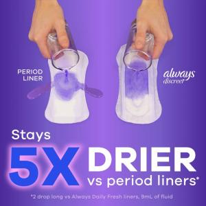 Always Discreet Regular Length Incontinence Liners Very Light