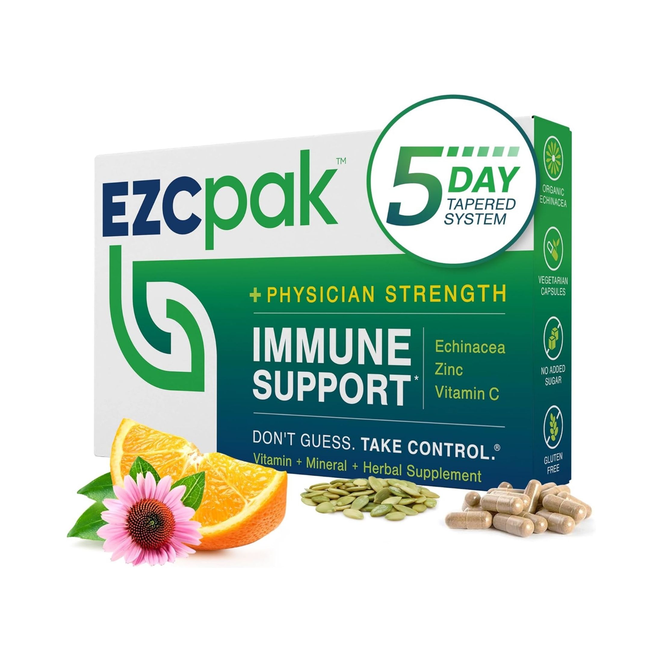 EZC Pak Tapered Immune Support, 5 Day, Pack - 28 Capsules