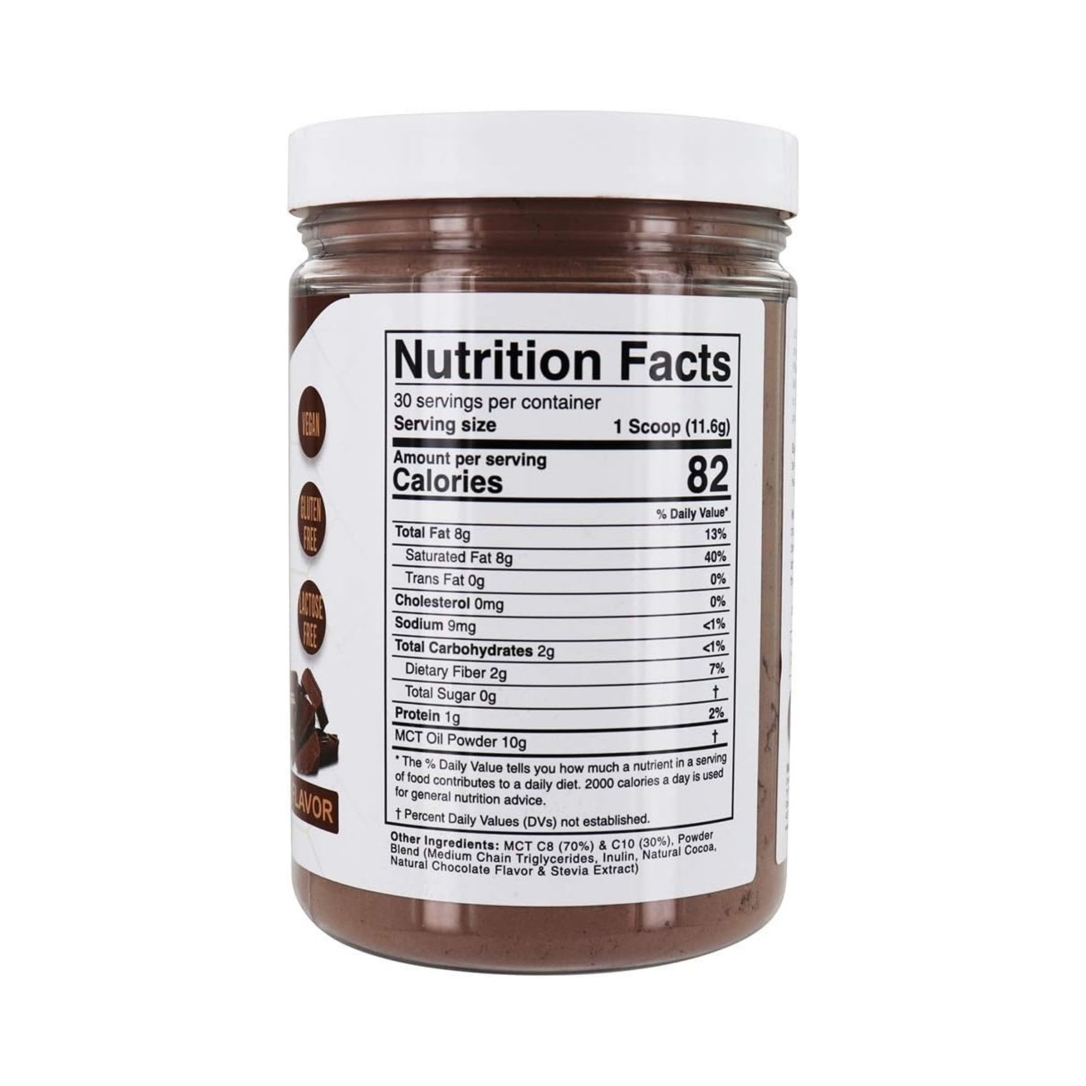 Divine Health MCT Oil Powder Hazelnut Flavor