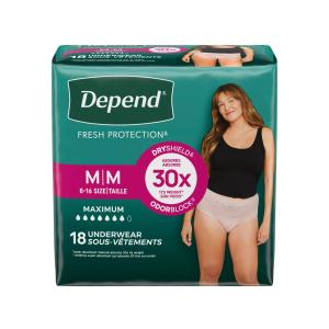 Depend Underwear Fem Max M 18’s