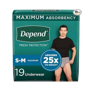 Depend Underwear For Men Small