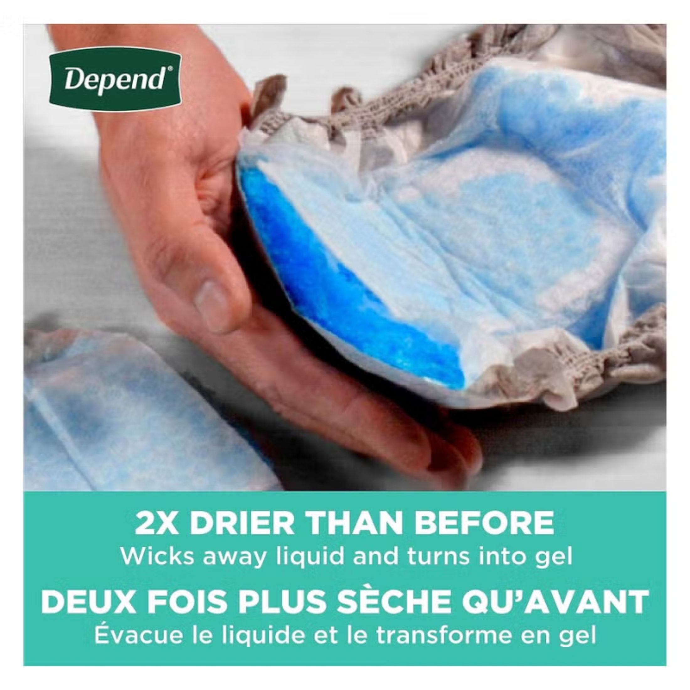 Depend FIT-FLEX Incontinence Underwear For Men, Maximum Absorbency, Disposable, XL, Grey