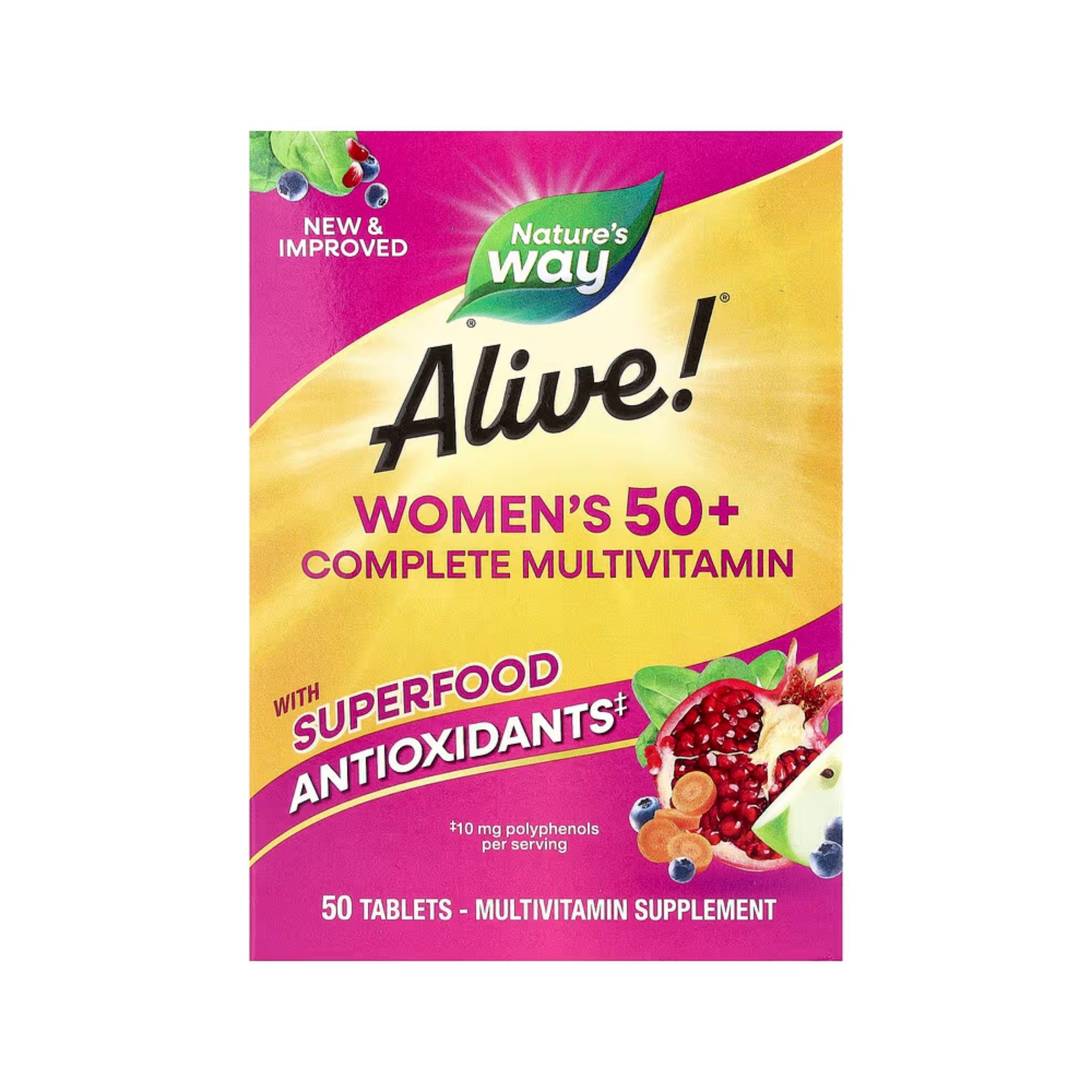 Nature's Way Alive Women's 50+ Complete Multivitamin Tablets 50ct