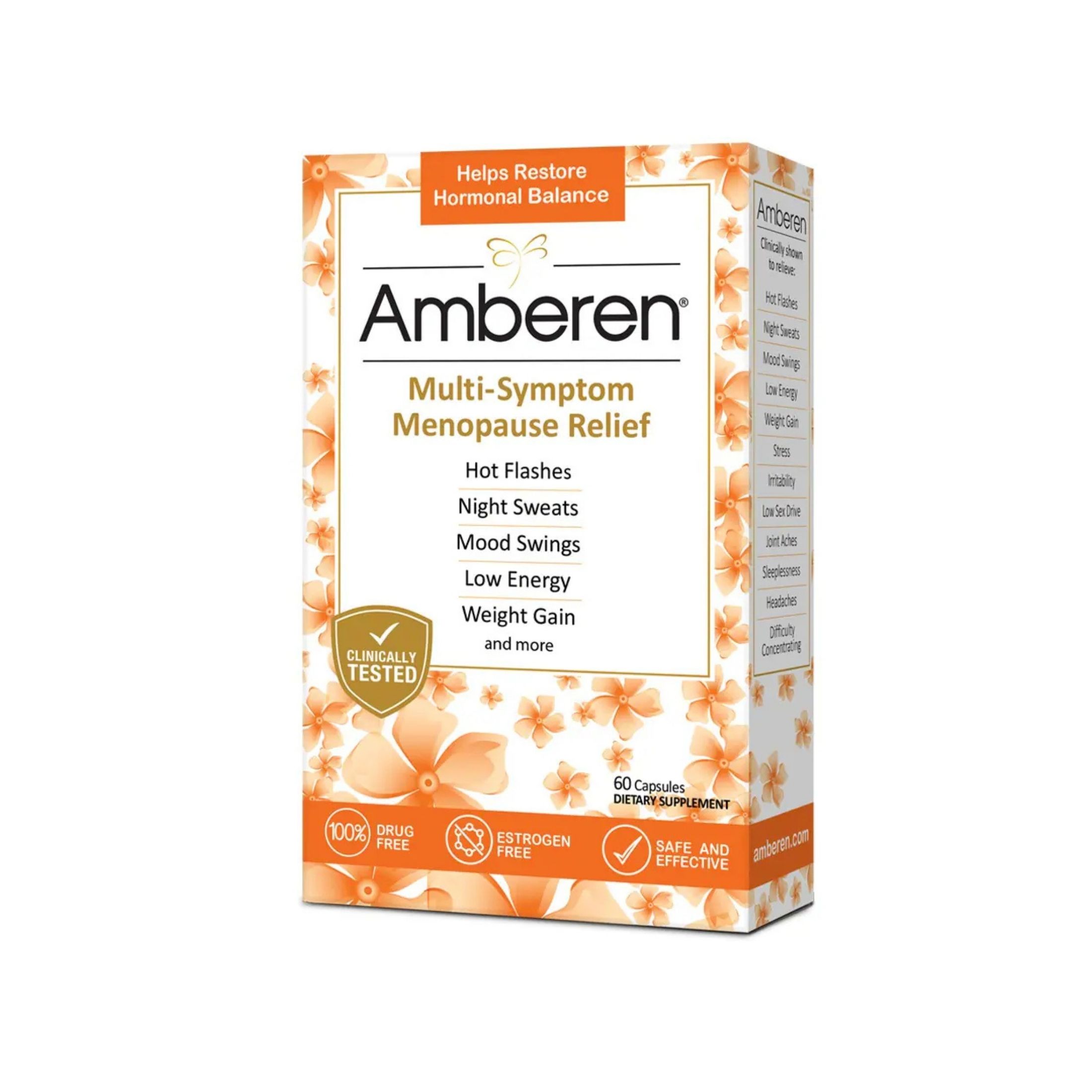 Amberen Menopause Relief Dietary Supplement Capsules - 60ct