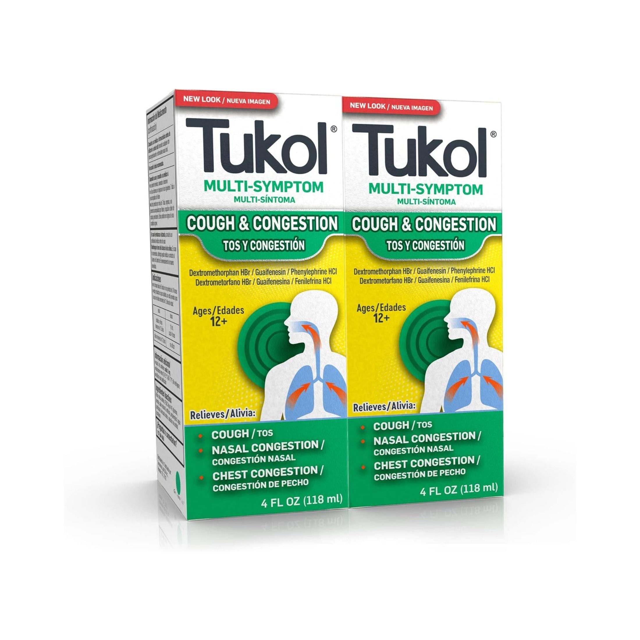 Tukol Multisymptom Cold Liquid Syrup 4 Oz By Genomma Lab USA