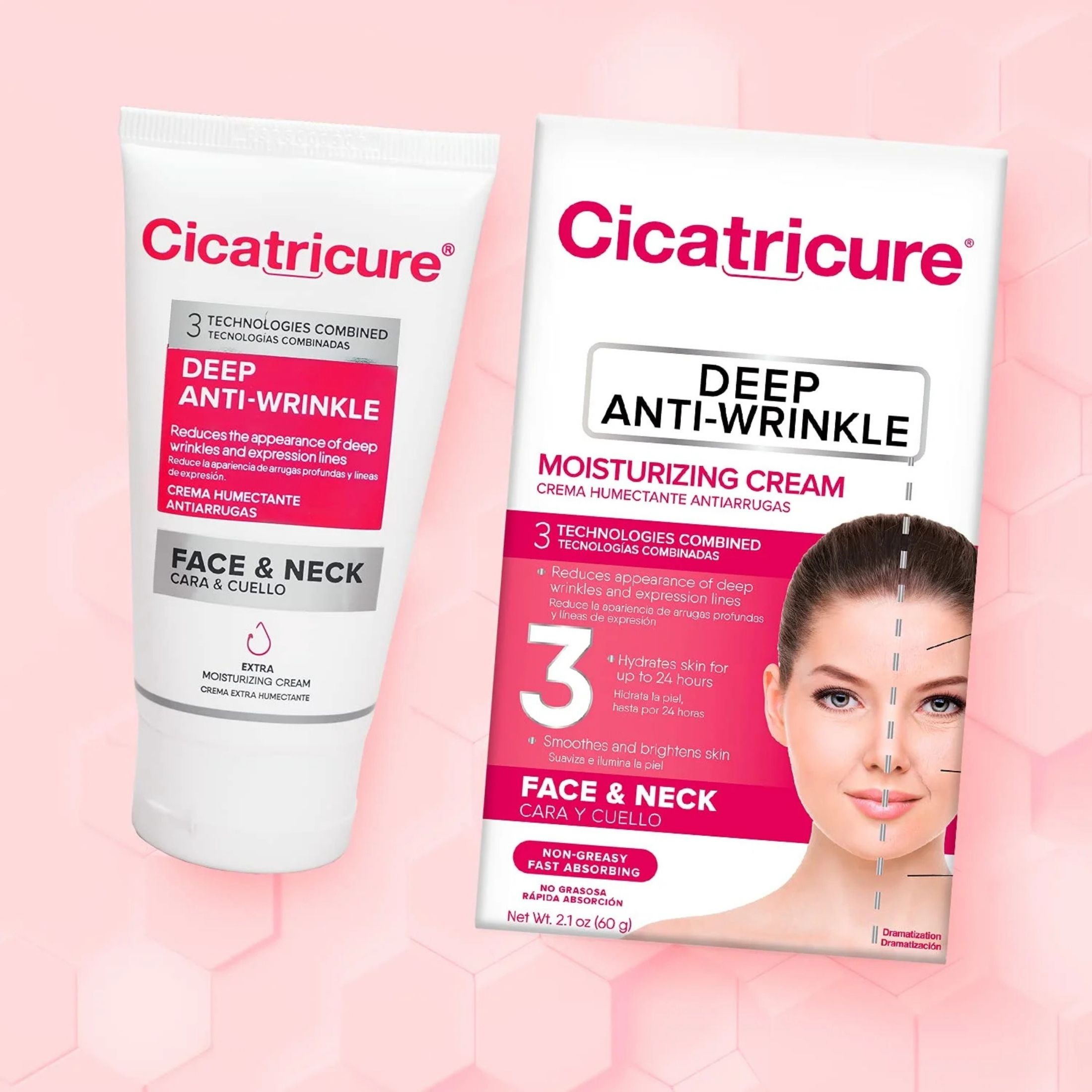 Cicatricure Anti Wrinkle Face Cream & Neck Moisturizer - 2.1 Oz