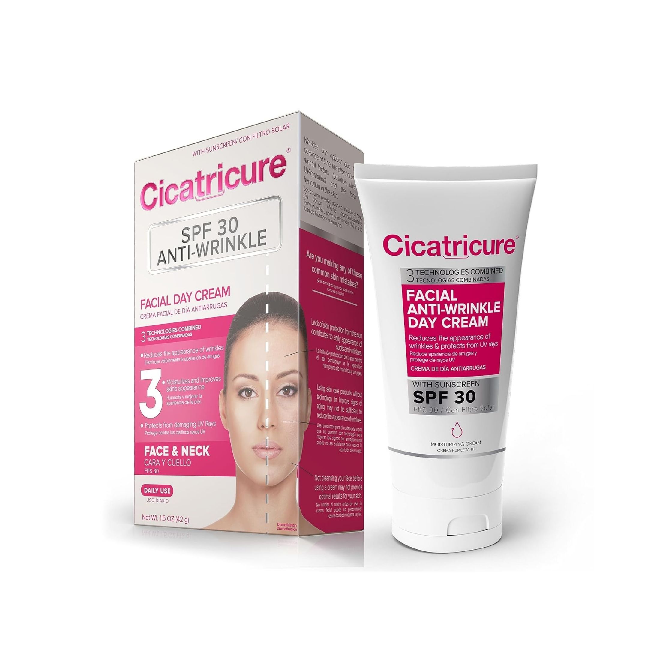 Cicatricure Facial Day Cream, Anti-Wrinkle, SPF 30