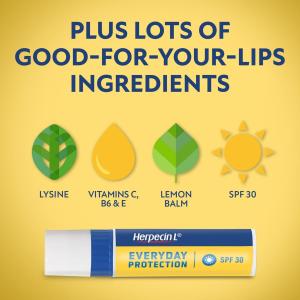 Herpecin L Cold Sore Relief, Lip Balm Stick, SPF 30 & Lysine