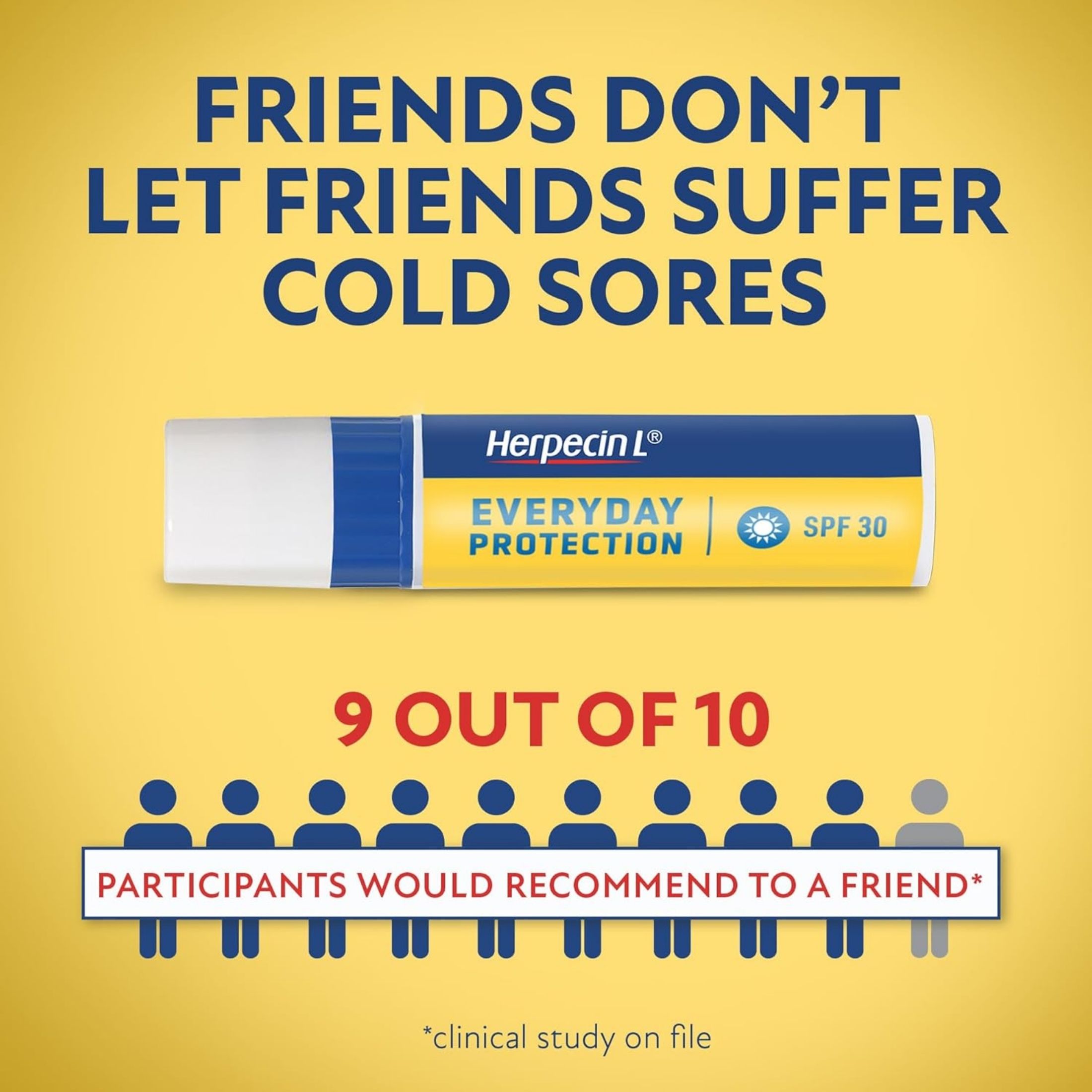 Herpecin L Cold Sore Relief, Lip Balm Stick, SPF 30 & Lysine