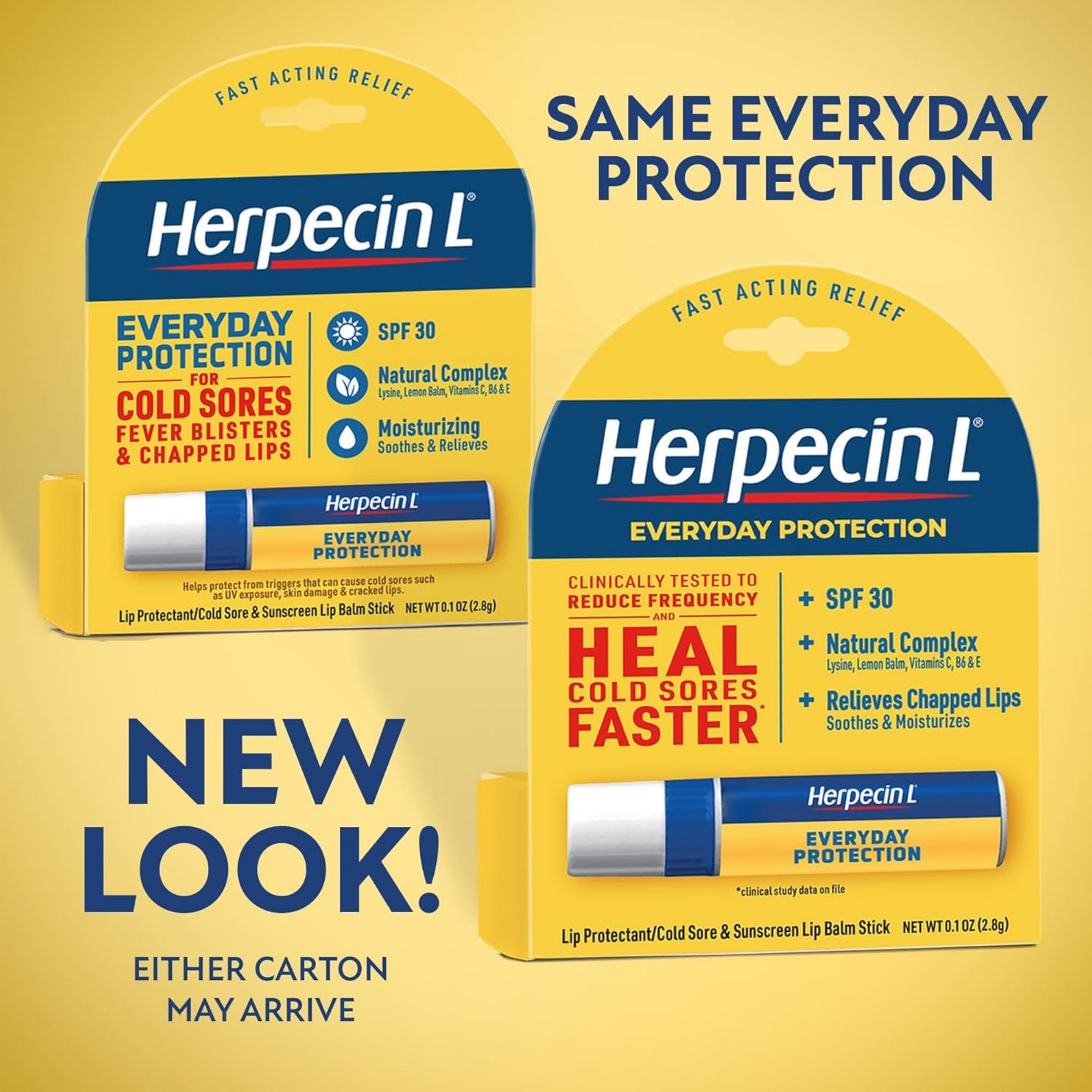 Herpecin L Cold Sore Relief, Lip Balm Stick, SPF 30 & Lysine