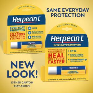 Herpecin L Cold Sore Relief, Lip Balm Stick, SPF 30 & Lysine