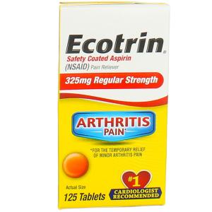 Ecotrin Regular Strength 325 Mg Pain Reliever Tablets