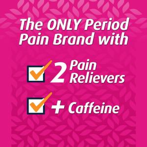 Pamprin Maximum Strength Max Formula Menstrual Pain Relief Caplets
