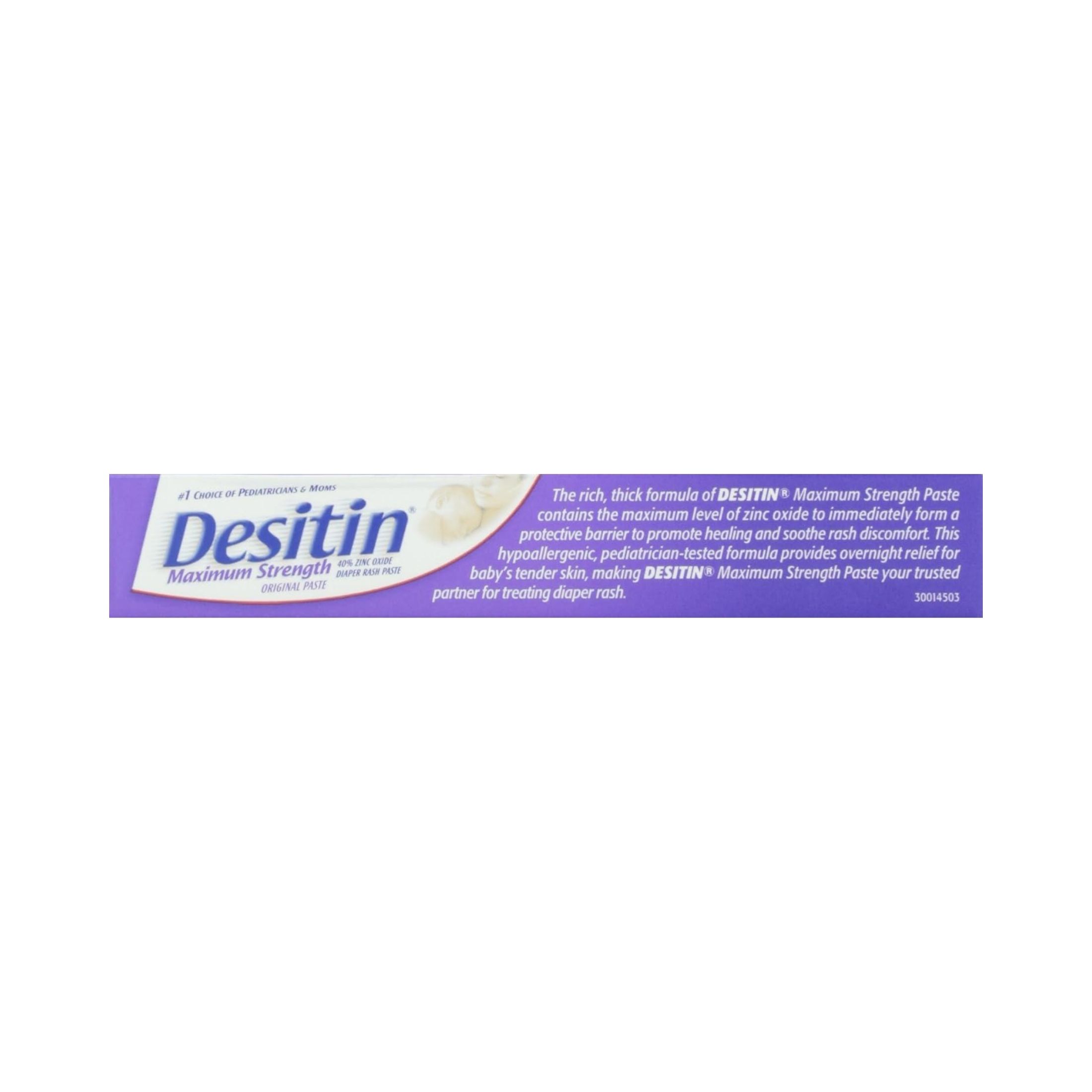 Desitin Maximum Strength Original Paste For Diaper Rash, 1 Oz