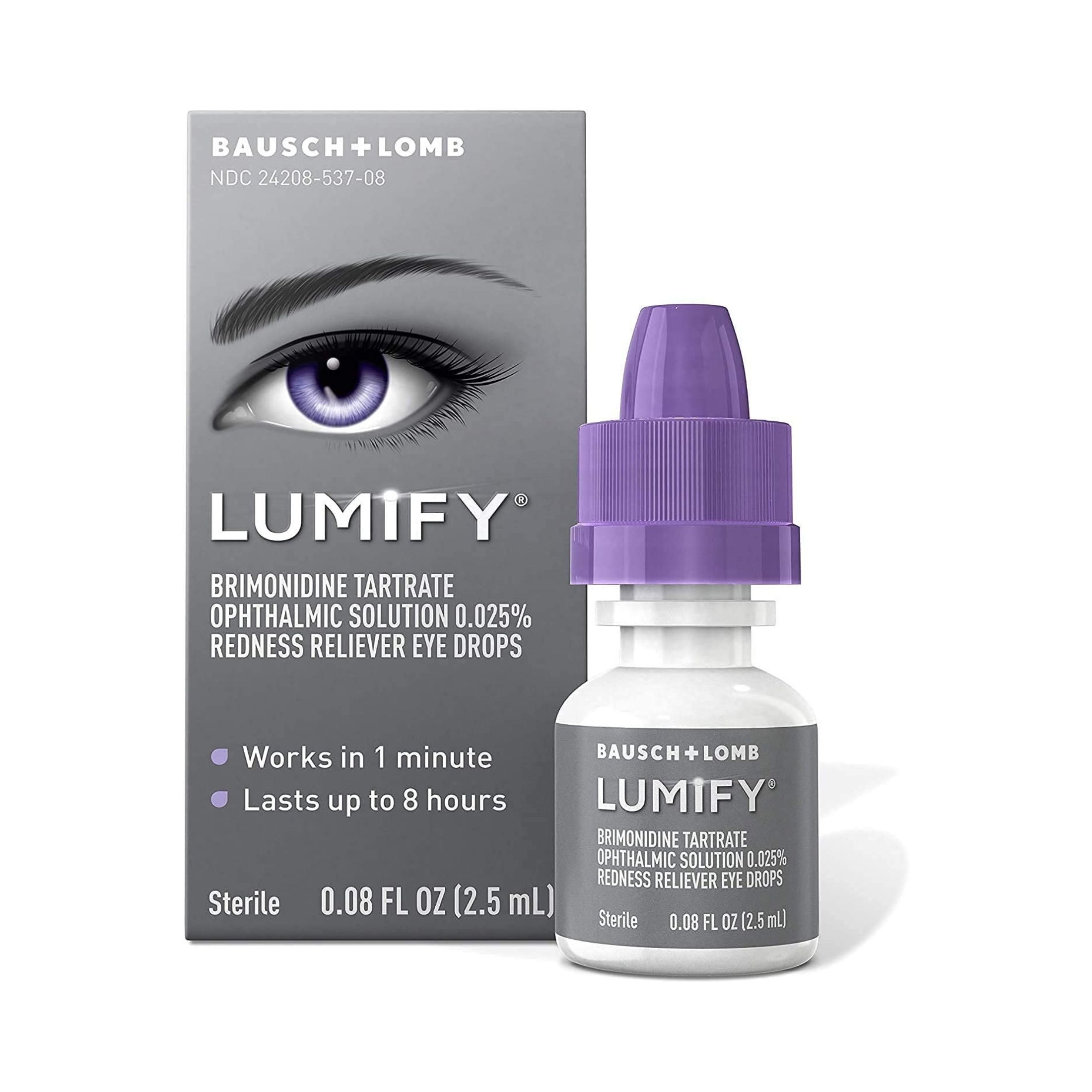 Lumify Eye Drops, Redness Reliever, Sterile 0.08 Fl Oz