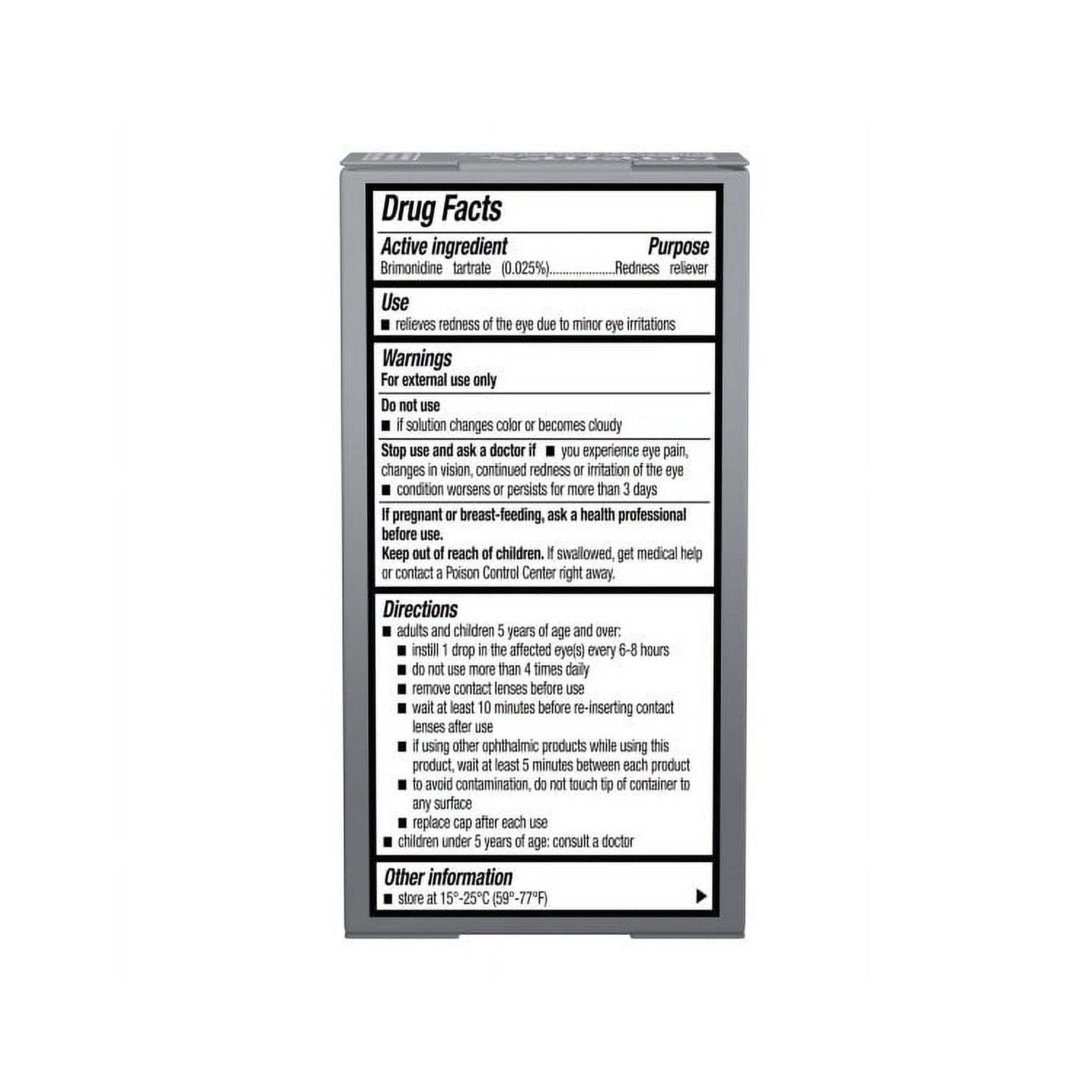 Lumify Eye Drops, Redness Reliever, Large Size 0.25 Fl Oz