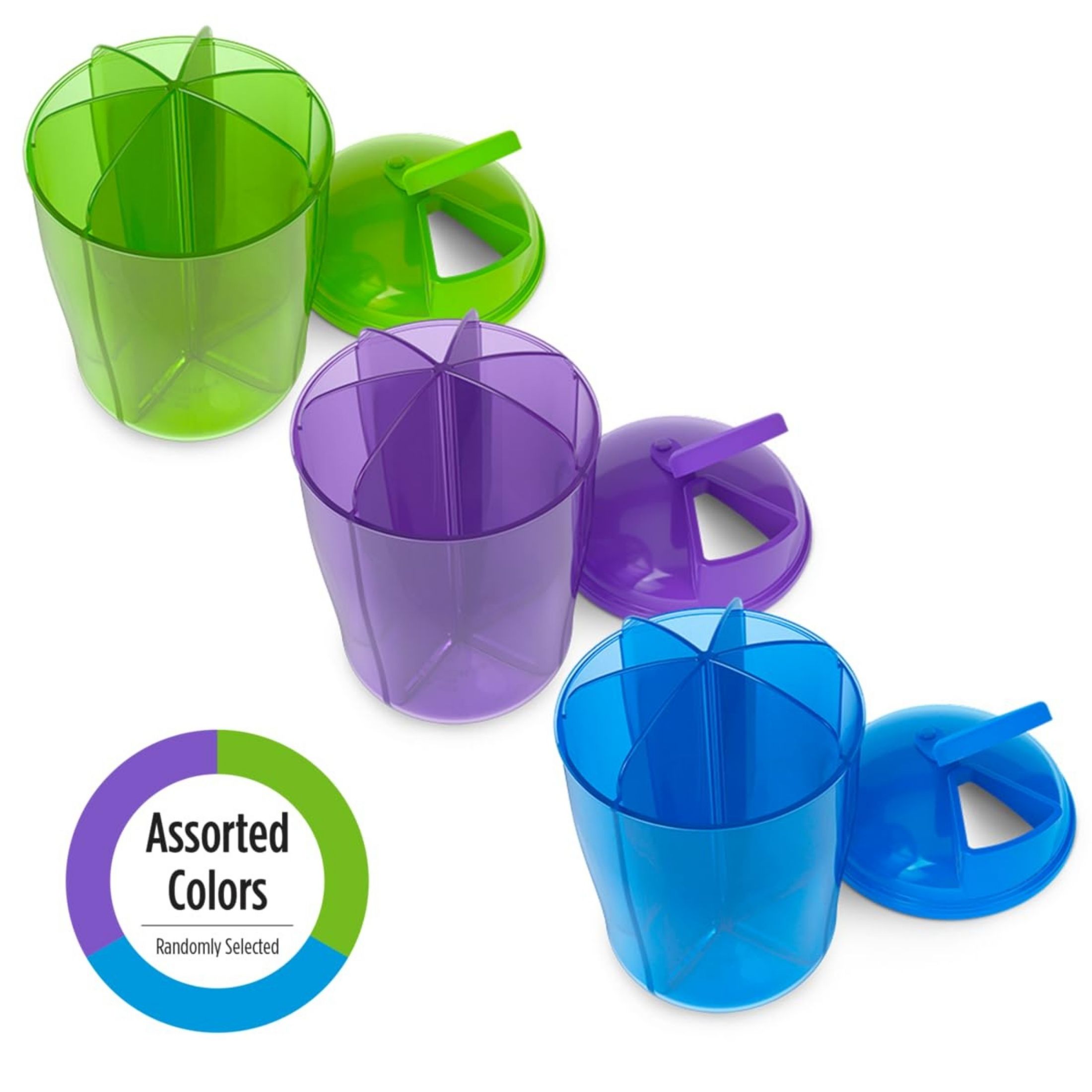 Acu-Life Ezy Dose Vitamin Organizer 6 Large Compartments For Monthly 30-Day Storage