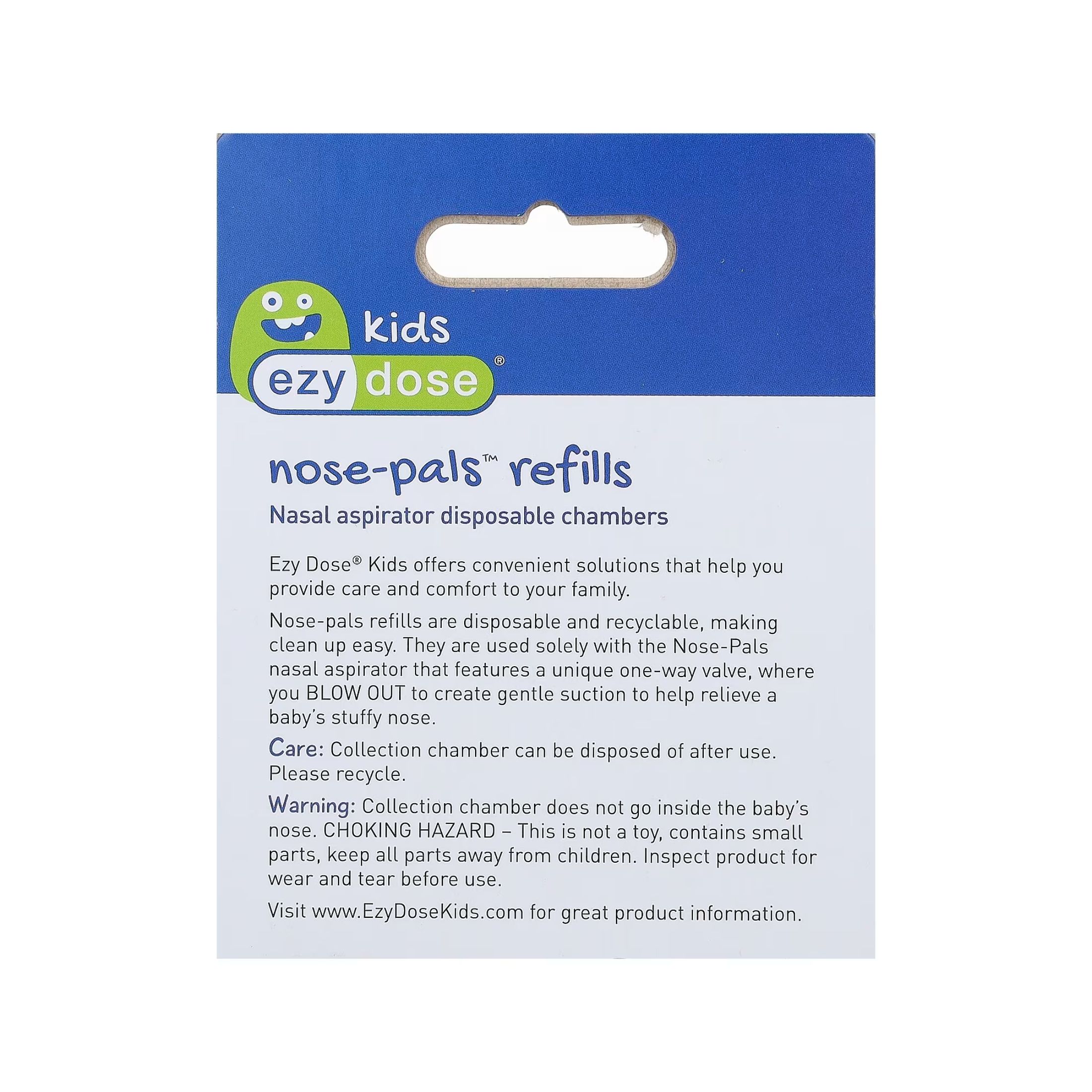 Ezy Dose Kids, Nose-Pals Refills, 10 Disposable Chambers