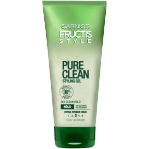 Garnier Fructis Style Pure Clean Extra Strong Hold Hair Gel - 6.8 Fl Oz