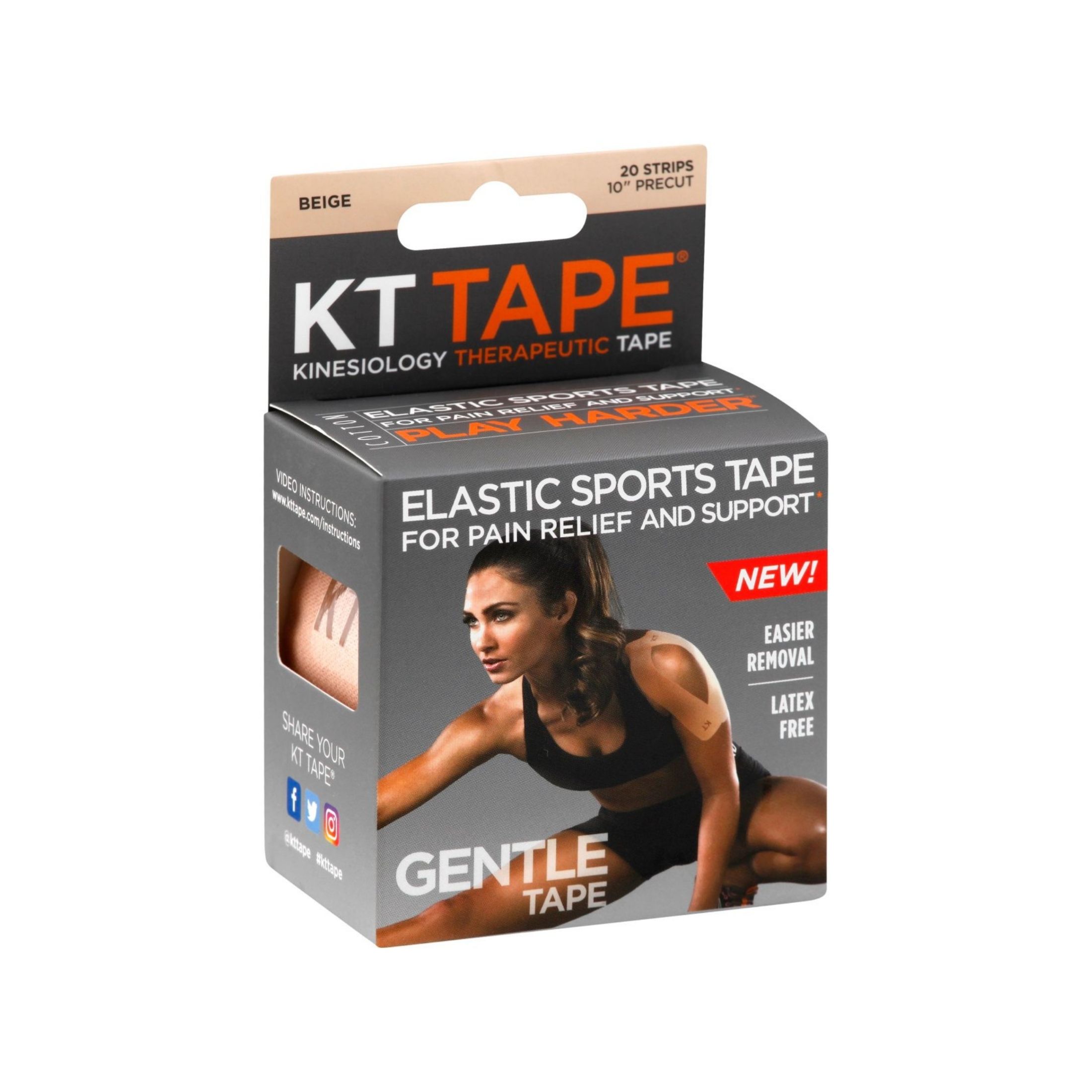 KT Tape Elastic Sports Kinesiology Therapeutic, Gentle Beige