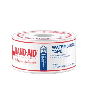 Band-Aid Brand First Water Block Waterproof Adhesive Tape Roll