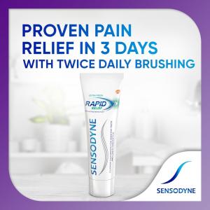 Sensodyne Rapid Relief Sensitive Toothpaste, Extra Fresh - 3.4 Ounces