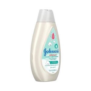 Johnson's Baby CottonTouch Newborn Body Wash & Shampoo, Gentle & Tear-Free, Made With Real Cotton, Gently Washes Away Dirt & Germs, Sulfate- & Paraben-Free For Sensitive Skin, 13.6 Fl Oz