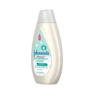 Johnson's Baby CottonTouch Newborn Body Wash & Shampoo, Gentle & Tear-Free, Made With Real Cotton, Gently Washes Away Dirt & Germs, Sulfate- & Paraben-Free For Sensitive Skin, 13.6 Fl Oz