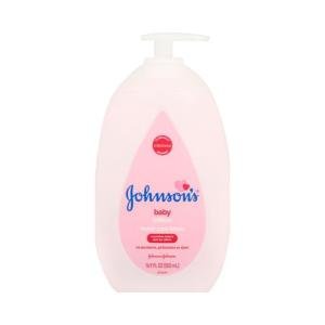 Johnson's Baby Moisturizing Pink Lotion With Coconut Oil, Gentle, Nourishing Body Lotion, Hypoallergenic, Paraben-Free, Dye-Free, Phthalate-Free, 16.9 Fl. Oz