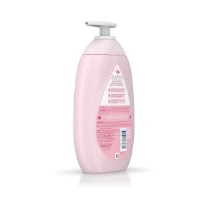 Johnson's Baby Moisturizing Pink Lotion With Coconut Oil, Gentle, Nourishing Body Lotion, Hypoallergenic, Paraben-Free, Dye-Free, Phthalate-Free, 16.9 Fl. Oz