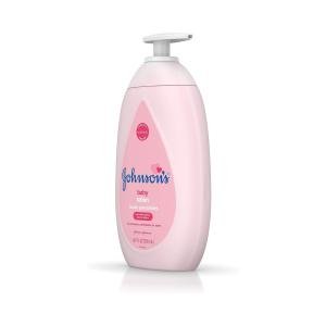 Johnson's Baby Moisturizing Pink Lotion With Coconut Oil, Gentle, Nourishing Body Lotion, Hypoallergenic, Paraben-Free, Dye-Free, Phthalate-Free, 16.9 Fl. Oz