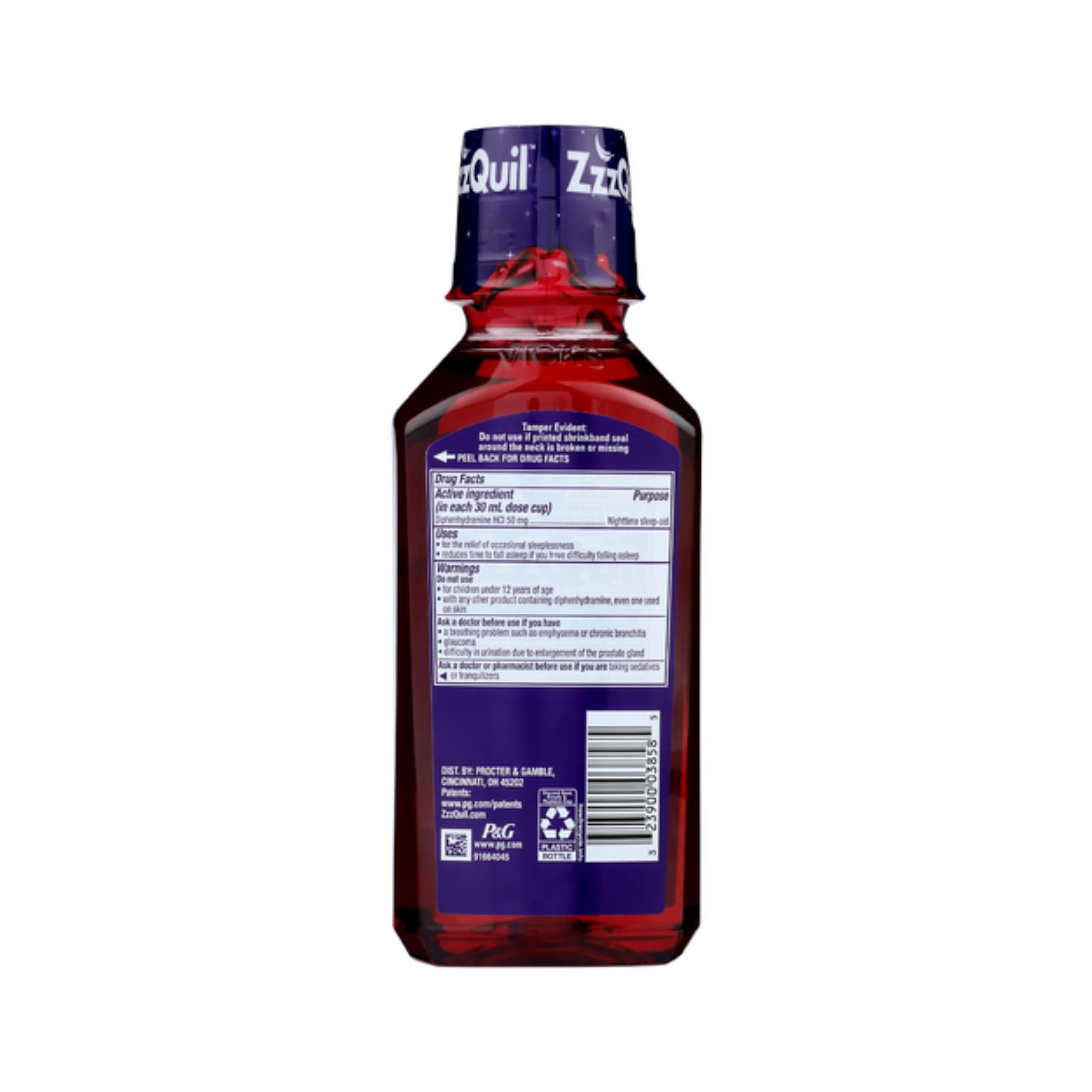 Vick's Sleep Aid, Nighttime, Calming Vanilla Cherry 12 Fl Oz
