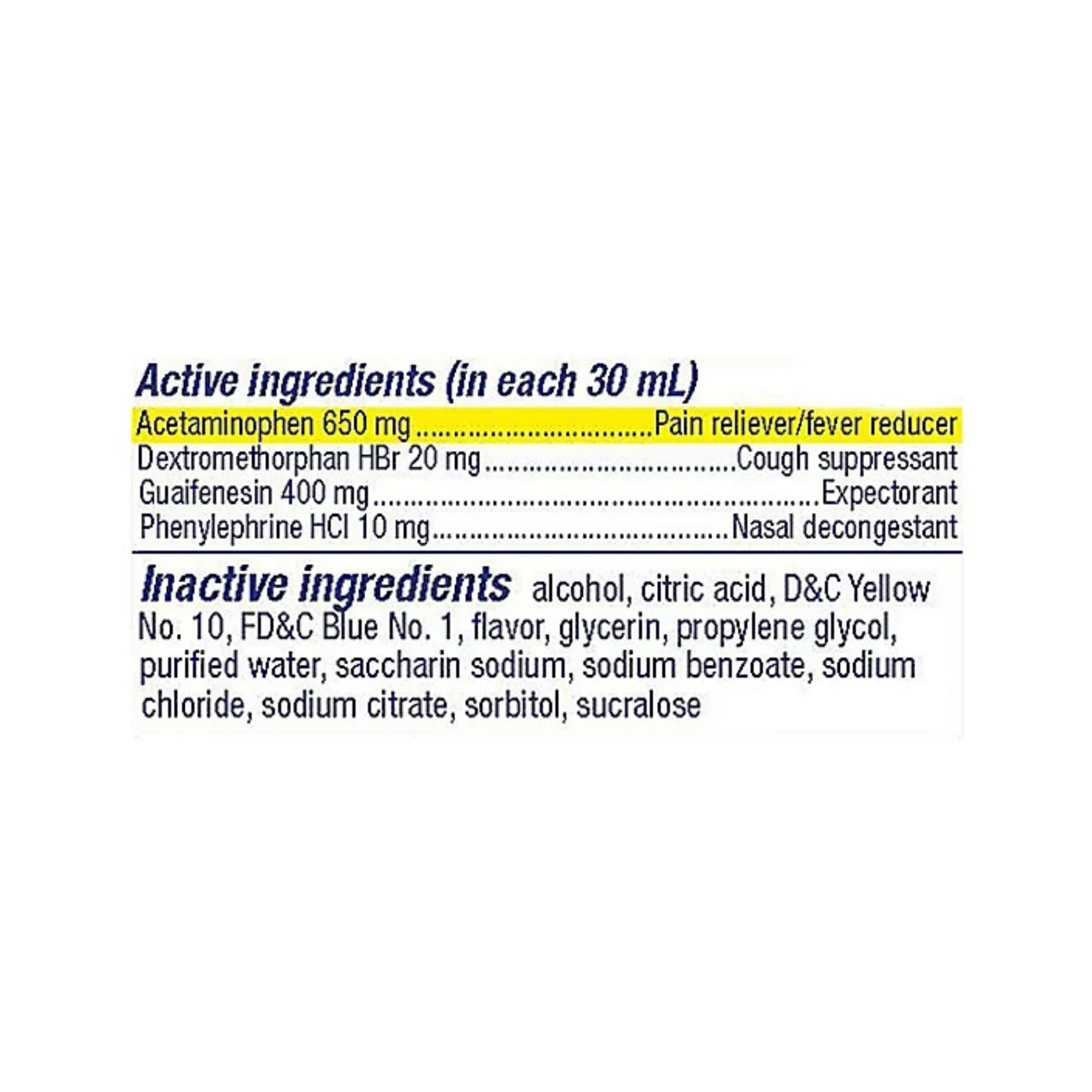 Vicks DayQuil VapoCOOL Severe Cold Flu + Congestion Liquid Medicine - 12 Fl Oz