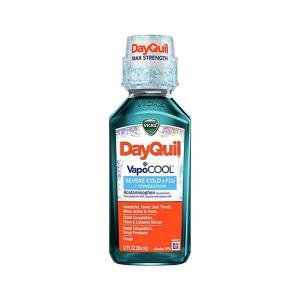 Vicks DayQuil VapoCOOL Severe Cold Flu + Congestion Liquid Medicine - 12 Fl Oz