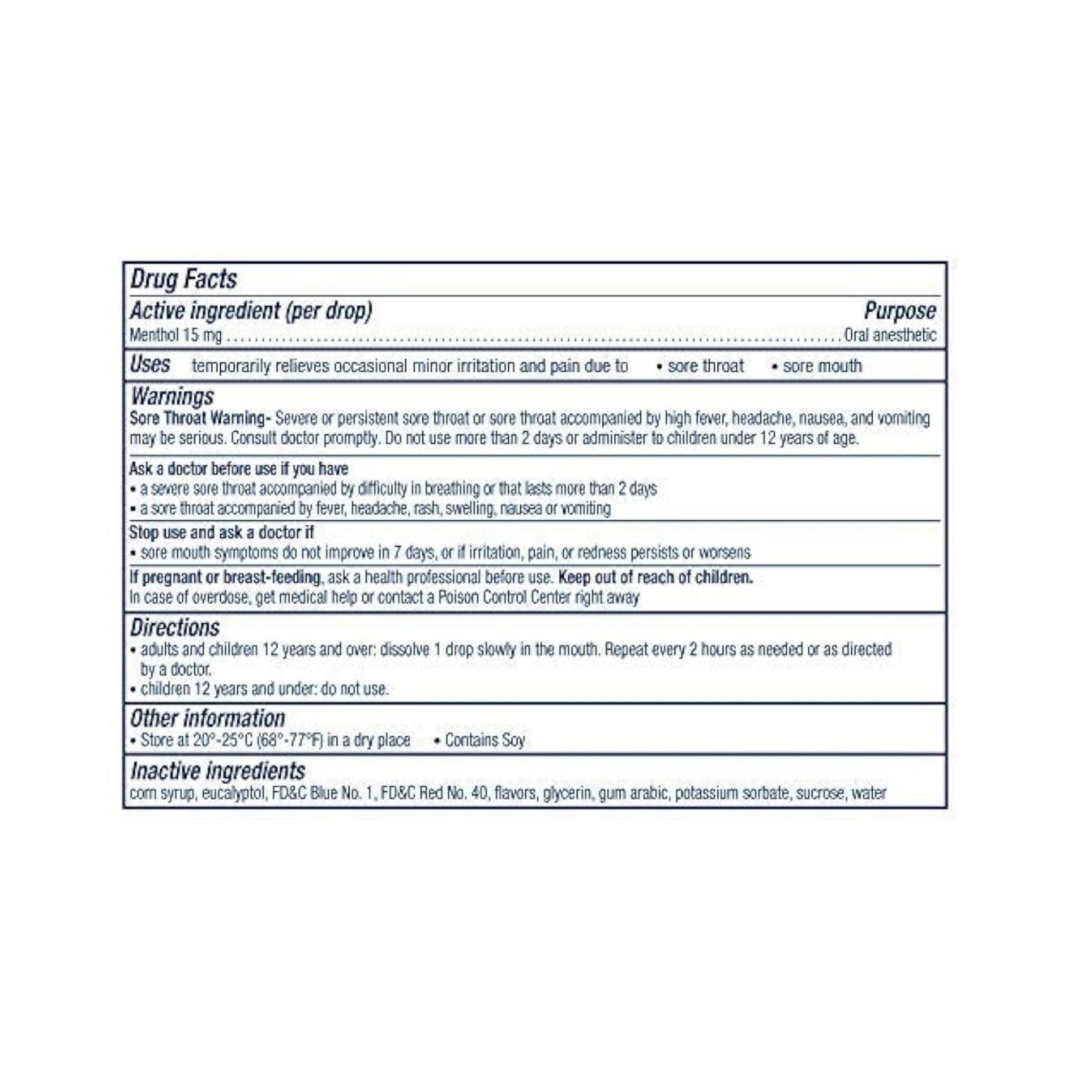 Vicks Vapo Cool Oral Anesthetic, Hydra Soothe, Menthol, Winterfrost, Medicated Drops