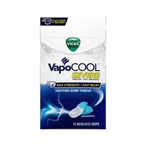 Vicks Vapocool Medicated Drops, Winterfrost, Severe, Max Strength