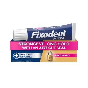 Fixodent Ultra Max Hold Denture Adhesive Cream, 2.2 Oz