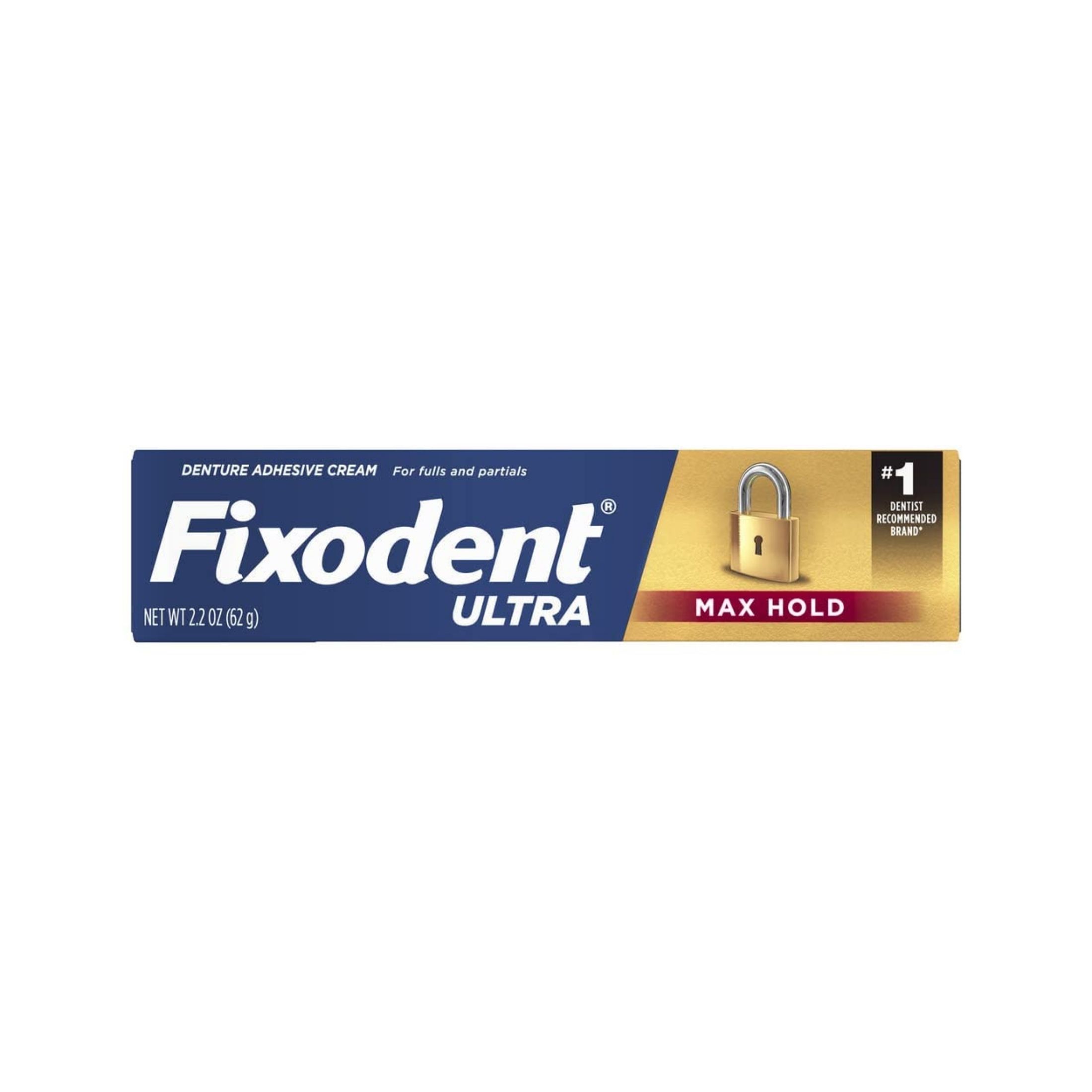Fixodent Ultra Max Hold Denture Adhesive Cream, 2.2 Oz