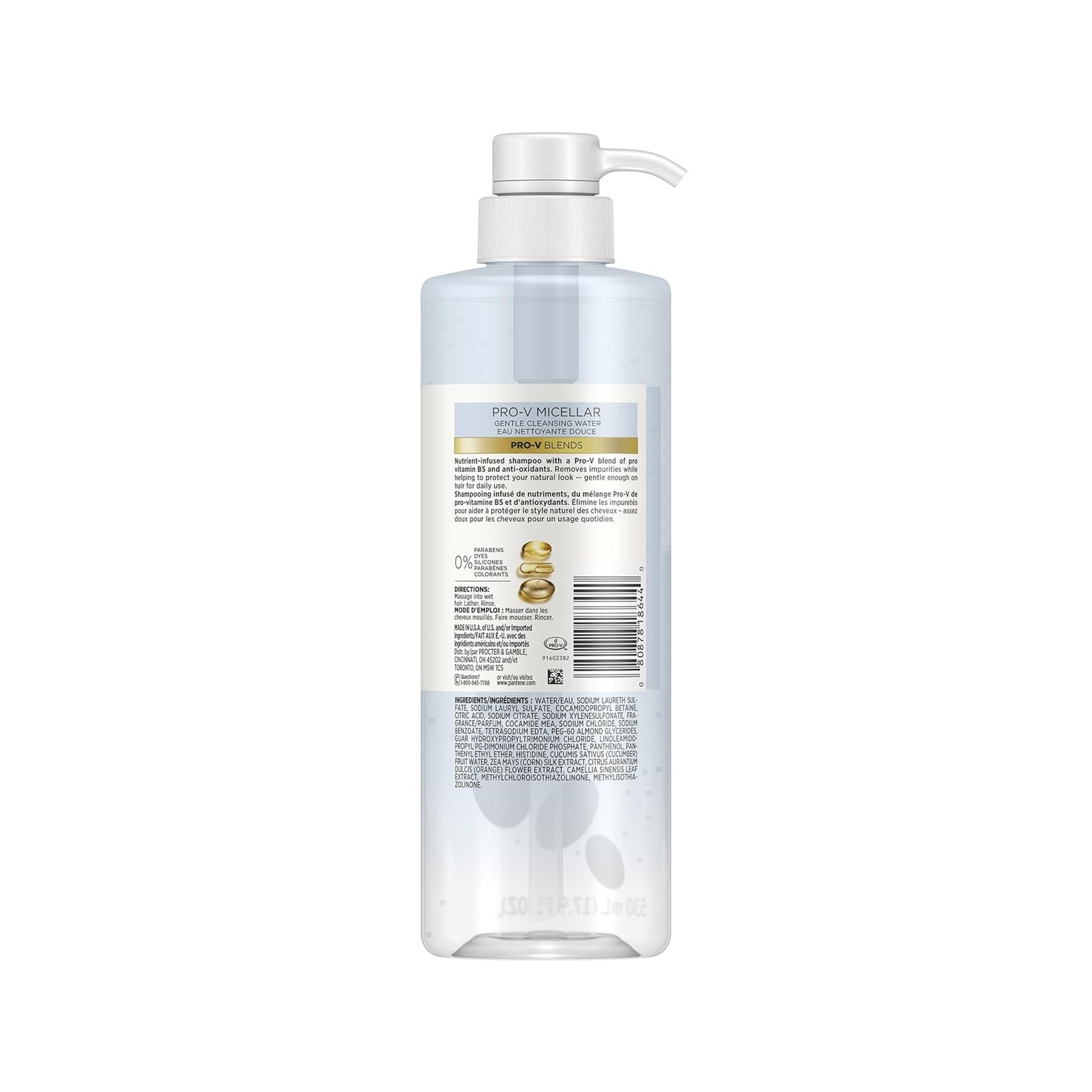 Pantene Pro-V Blends Micellar Shampoo Cleansing Water 10.1 Fl Oz