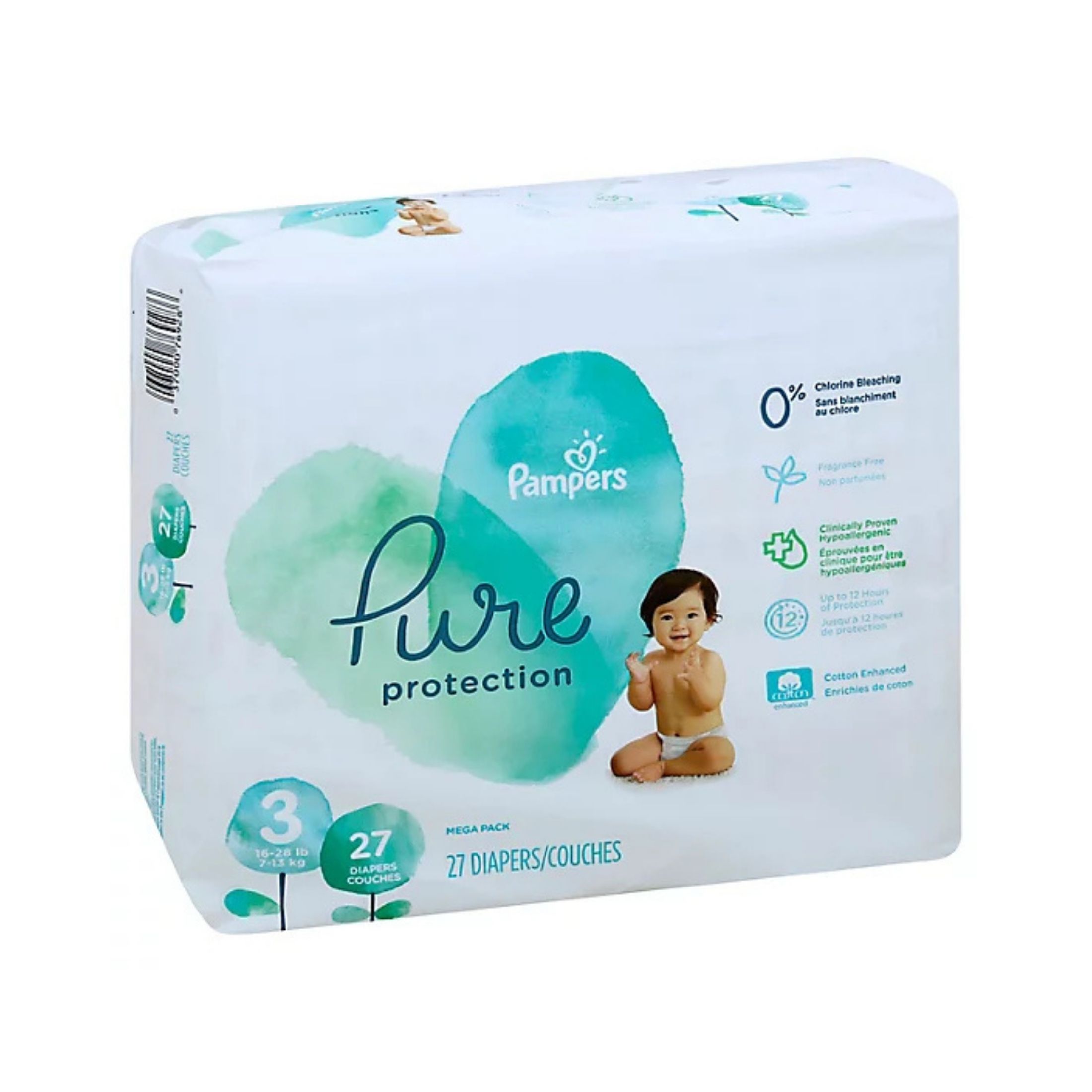 Pampers Pure Protection Diapers Size 3