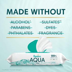 Pampers Aqua Pure Sensitive 2X Pop Top Baby Wipes