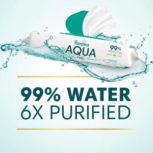 Pampers Aqua Pure Sensitive 2X Pop Top Baby Wipes