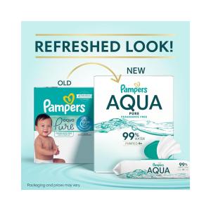 Pampers Aqua Pure Sensitive 2X Pop Top Baby Wipes