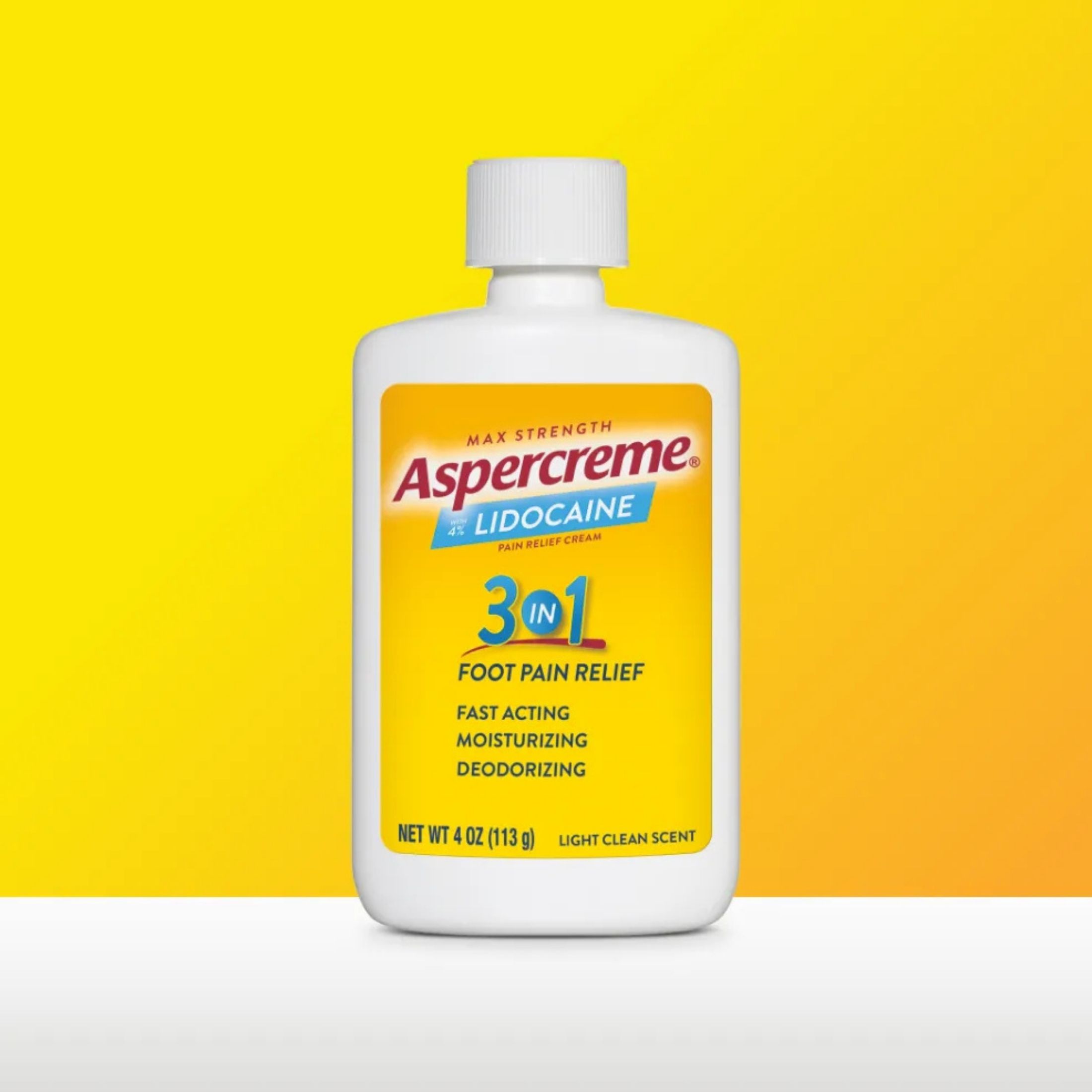 Aspercreme Lidocaine Foot Pain Relief Cream Odor Free