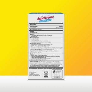 Aspercreme Lidocaine Foot Pain Relief Cream Odor Free