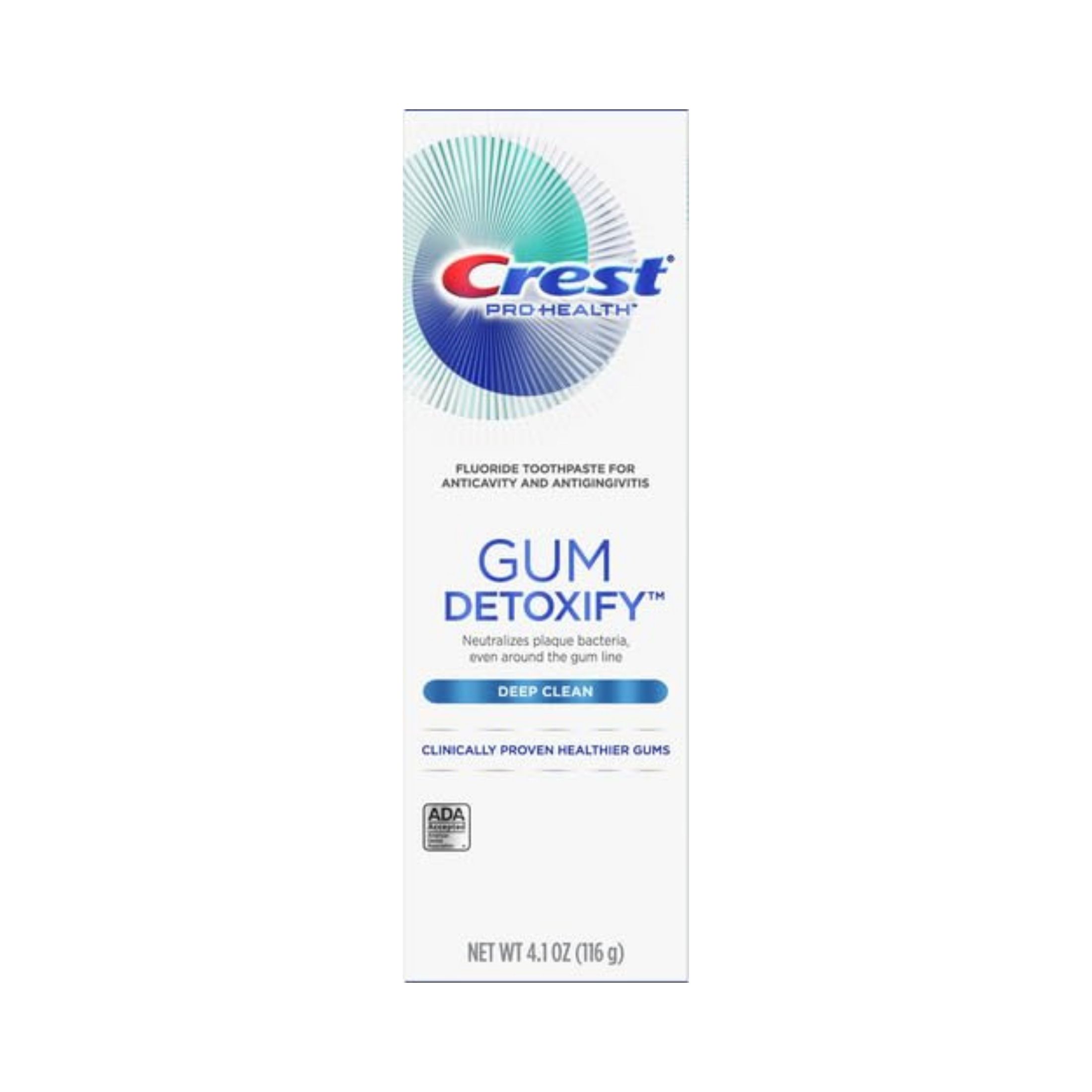 Crest Gum Detoxify Fluoride Toothpaste Deep Clean, 4.1 Oz